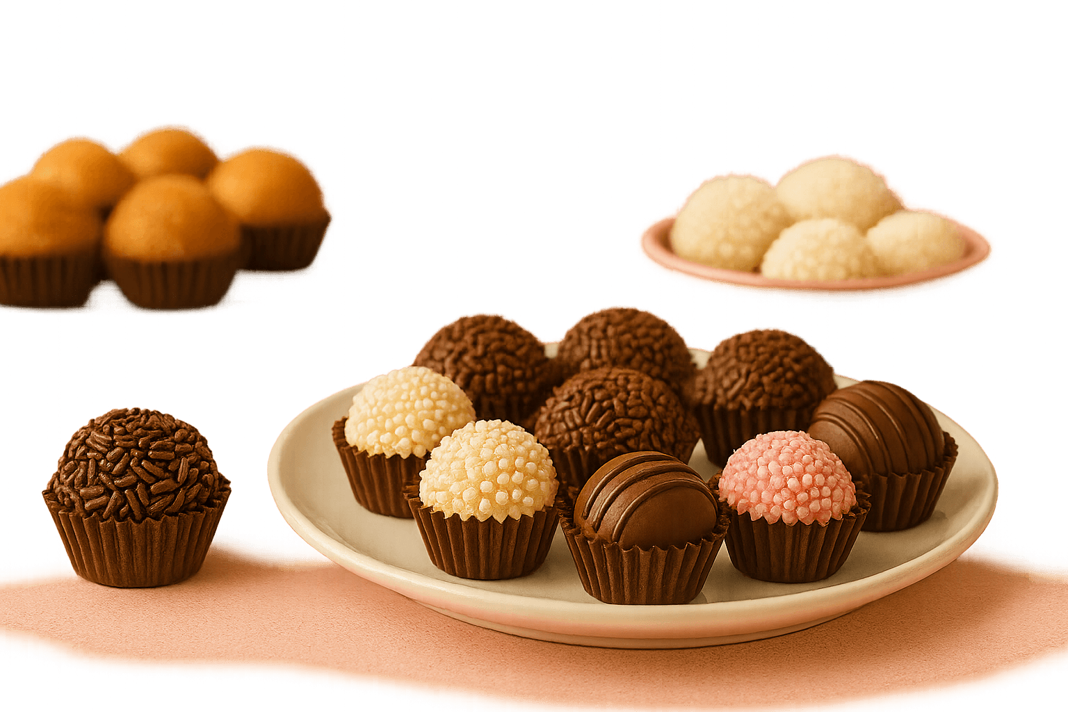 Referência visual de brigadeiros da Doce Mello, imagem 1